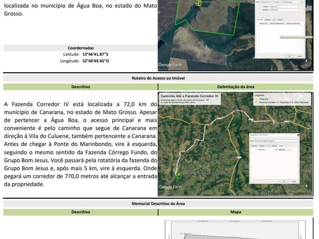 #246 - Fazenda para Venda em Água Boa - MT